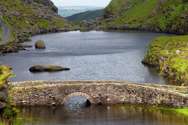 Arch Art Print featuring the photograph Old Stone Bridge In Irelands Gap Of by David Epperson