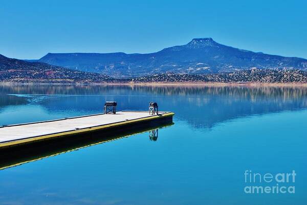Lakes Art Print featuring the photograph On Abiquiu Lake by William Wyckoff