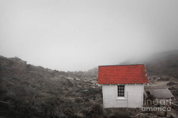 Landscape Art Print featuring the photograph One Room in a Fog by Ellen Cotton