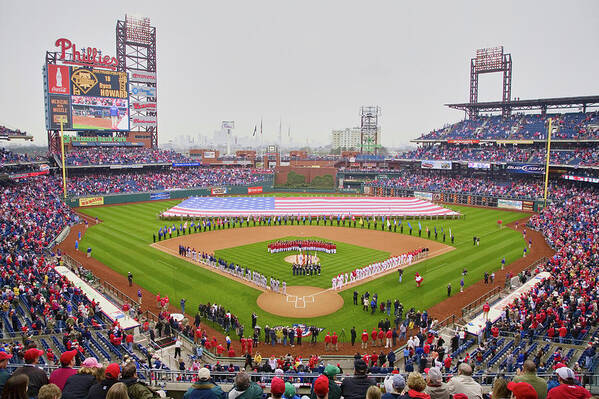 Photography Art Print featuring the photograph Opening Day Ceremonies Featuring by Panoramic Images