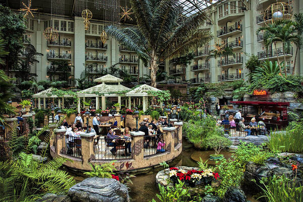 Opryland Art Print featuring the photograph Opryland Hotel at Christmas by Diana Powell