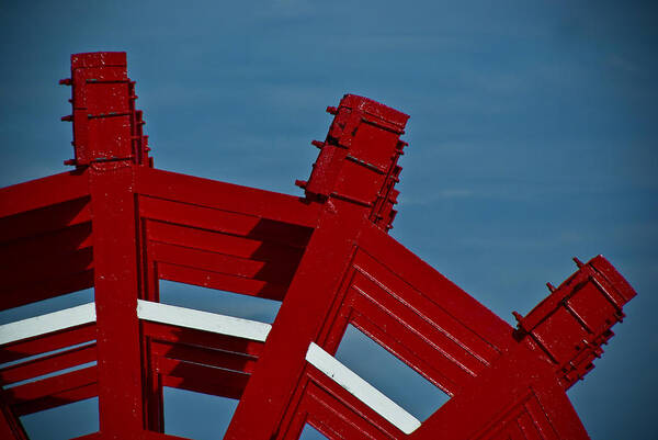 Stern Art Print featuring the photograph Paddle Wheel on the Mississippi River by Ray Devlin