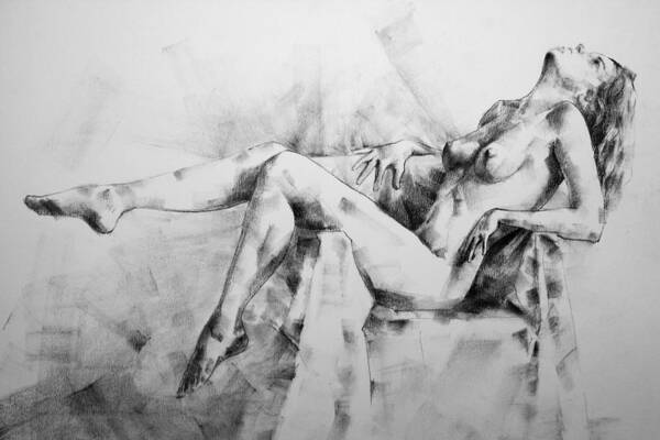 Erotic Art Print featuring the drawing Page 11 by Dimitar Hristov