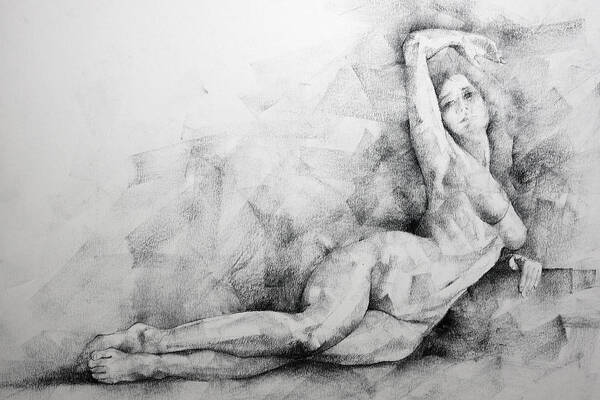Erotic Art Print featuring the drawing Page 8 by Dimitar Hristov