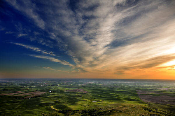 Palouse Art Print featuring the photograph Palouse Sunset by Mary Jo Allen