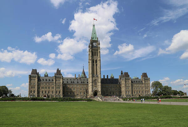 Outdoors Art Print featuring the photograph Parliament Hill, Peace Tower, Ottawa by Buena Vista Images