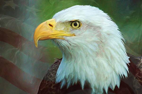 4th Art Print featuring the digital art Patriot by Heidi Smith