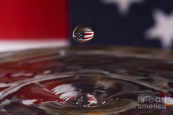 Water Art Print featuring the photograph America by Anthony Sacco