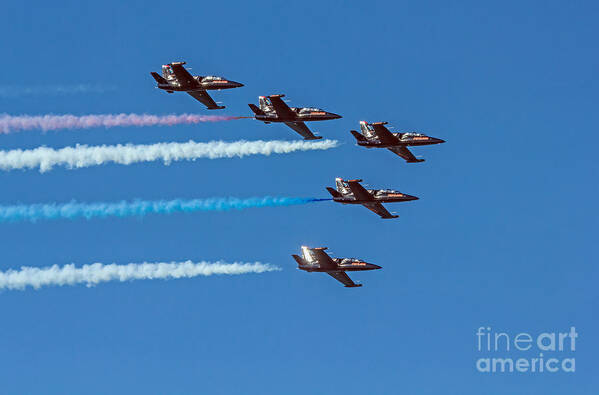 Jets Art Print featuring the photograph Patriots Jet Team by Kate Brown