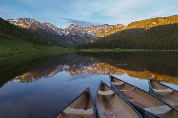 Colorado Art Print featuring the photograph Peaceful Evening in the Rockies by Aaron Spong