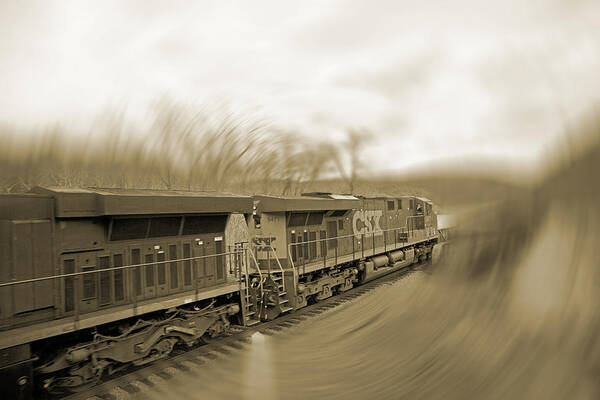 Train Art Print featuring the photograph Phantom Train by Betsy Knapp