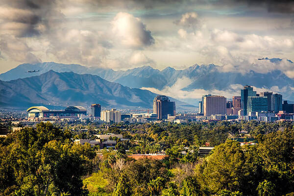 Fred Larson Art Print featuring the photograph Phoenix Downtown by Fred Larson