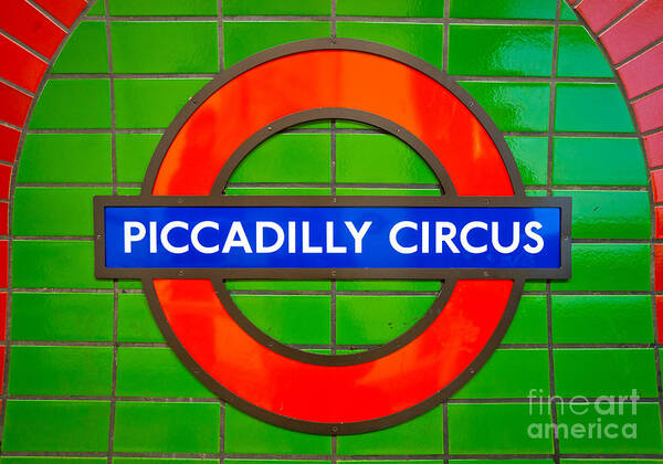 London Art Print featuring the photograph Piccadilly Circus Tube Station by Luciano Mortula