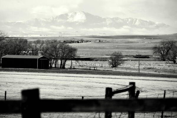 Pikes Peak Art Print featuring the photograph Pikes Peak From Ramah by Clarice Lakota