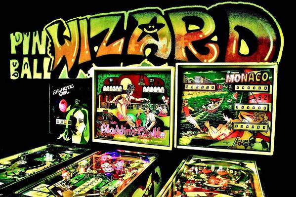 Pinball Art Print featuring the photograph Pinball Wizard by Benjamin Yeager