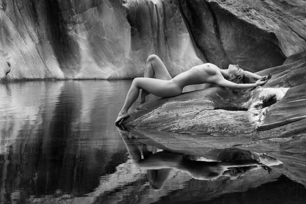 Nude Art Print featuring the photograph Place Of Dreams by Bruno Birkhofer