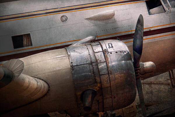 Plane Art Print featuring the photograph Plane - A little rough around the edges by Mike Savad