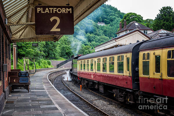 Steam Locomotive Art Print featuring the photograph Platform 2 by Adrian Evans
