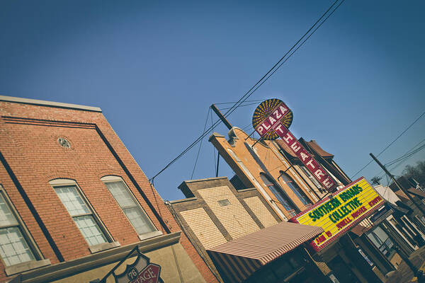 Plaza Art Print featuring the photograph Plaza Theatre by Amber Flowers