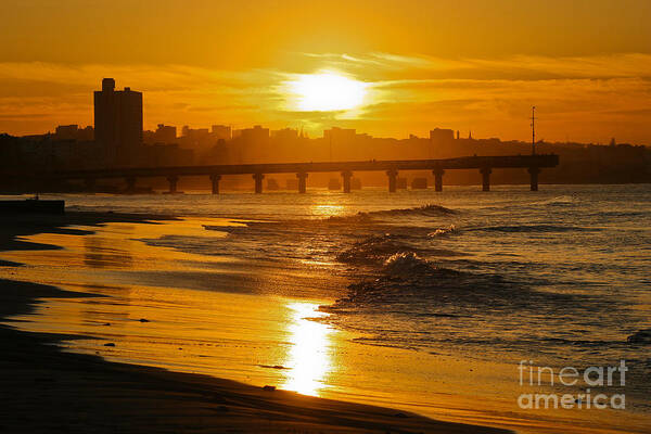 Port Elizabeth Art Print featuring the photograph Port Elizabeth Sunset by Jennifer Ludlum