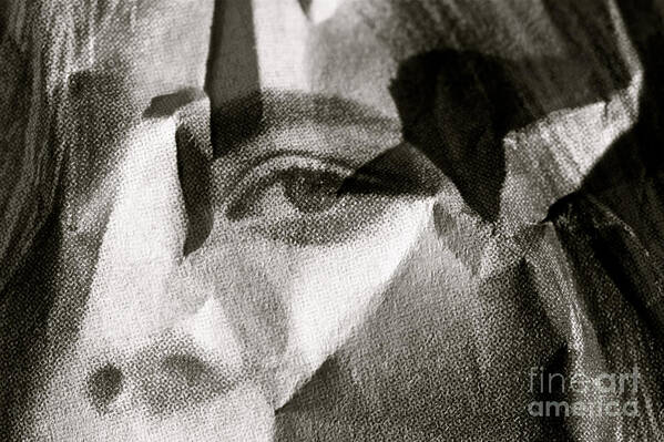 Portrait Art Print featuring the photograph Portrait in Black and White by Michael Cinnamond