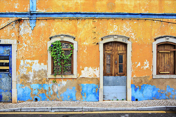 Ugliness Art Print featuring the photograph Portugal, Facade Of An Old Abandoned by Westend61