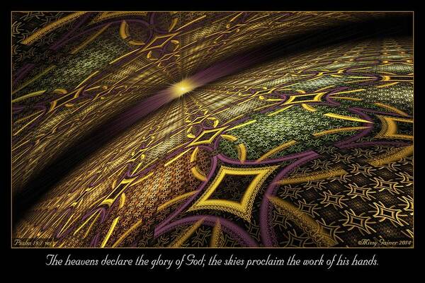 Fractal Art Print featuring the digital art Proclaim by Missy Gainer