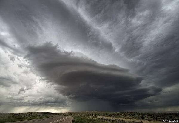 Cloud Art Print featuring the photograph Pueblo west by Jeff Niederstadt