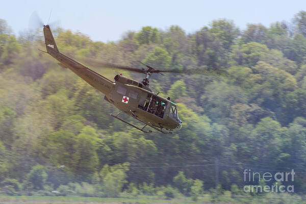 Uh-1 Art Print featuring the photograph Pull Pitch by Tim Mulina