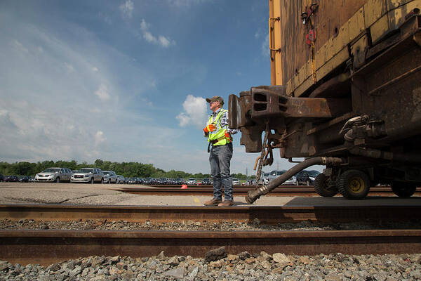 21st Century Art Print featuring the photograph Rail Yard by Jim West