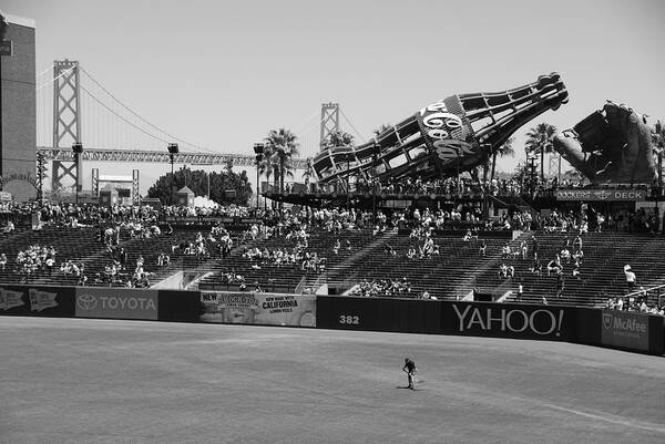 San Francisco Giants Art Print featuring the photograph Raking The Lawn by Eric Tressler