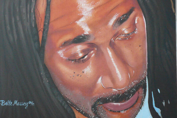 Rastafarian Art Print featuring the painting Rastaman by Belle Massey