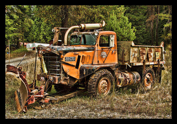 Snow Plow Art Print featuring the photograph Ready for Snow By Ron Roberts by Ron Roberts