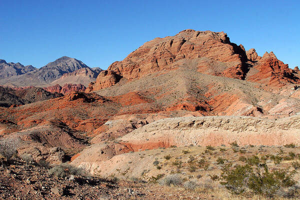 Nature Art Print featuring the photograph Red Earth Layers by Linda Phelps