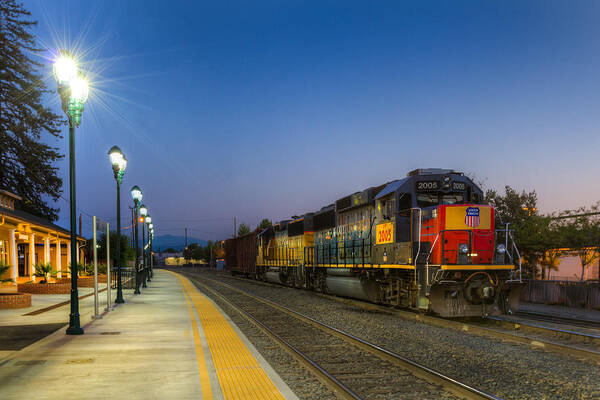 Redding Art Print featuring the photograph Redding Depot by Randy Wood