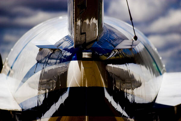 Beechjet 400 Art Print featuring the photograph Reflections from the Back by Paul Job