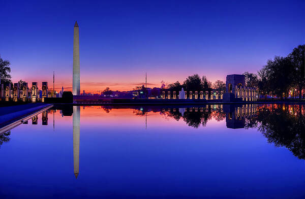 Metro Art Print featuring the photograph Reflections of World War II by Metro DC Photography