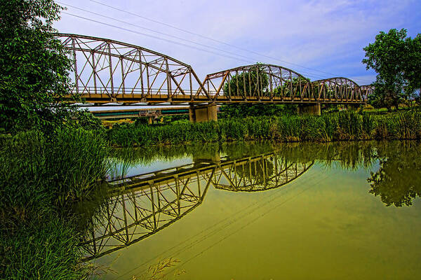 Bridge Art Print featuring the photograph Reflective Bridge by Jerry Cahill