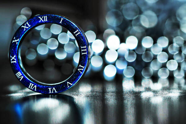 Clock Art Print featuring the photograph Ring of Time by Suradej Chuephanich