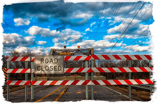 Fenton Art Print featuring the photograph Road Closed by Robert FERD Frank