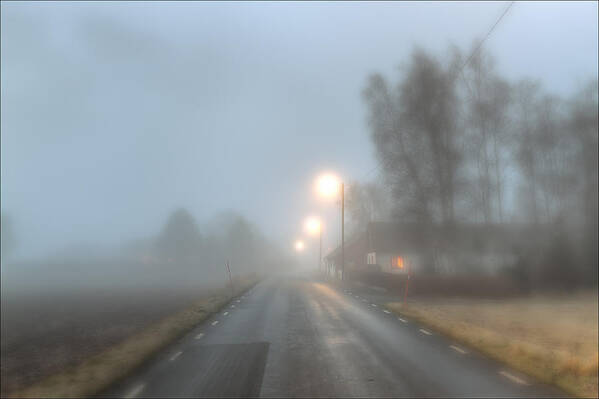 Mist Art Print featuring the photograph Road Into The Fog by EXparte SE