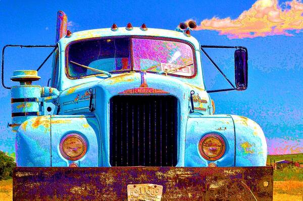 Tractor Art Print featuring the photograph Road Rage by Jacqui Binford-Bell