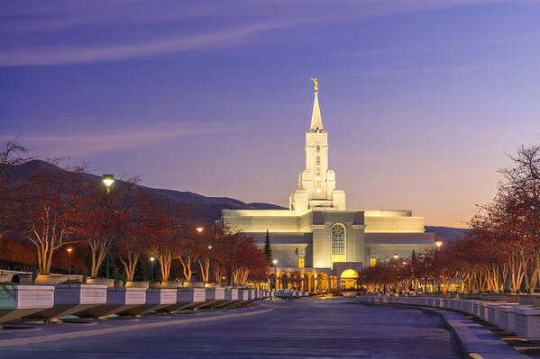 Bountiful Temple Art Print featuring the photograph Road to Salvation by Dustin LeFevre