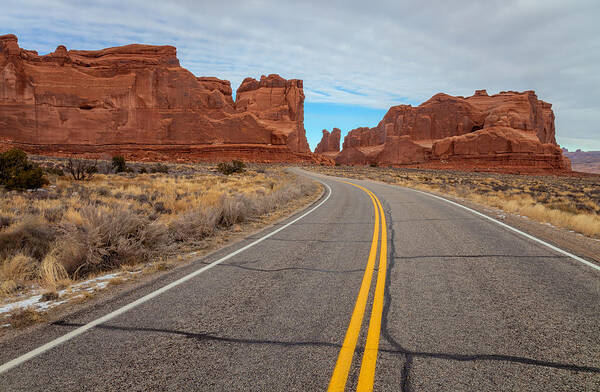 Landscape Art Print featuring the photograph Road To The Courthouse by Jonathan Nguyen
