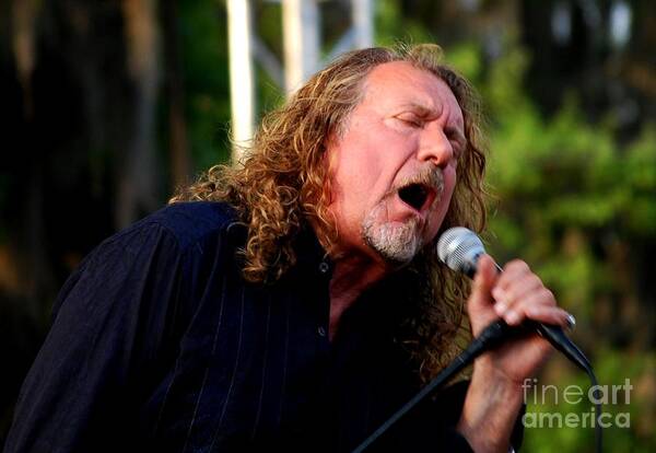 Music Art Print featuring the photograph Robert Plant 2 by Angela Murray