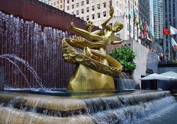 New York Art Print featuring the photograph Rockefeller Center by New York