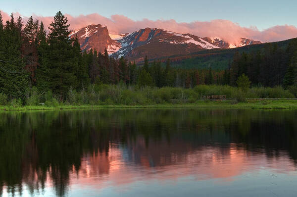 All Rights Reserved Art Print featuring the photograph Rocky Mountain Reflection by Mike Berenson