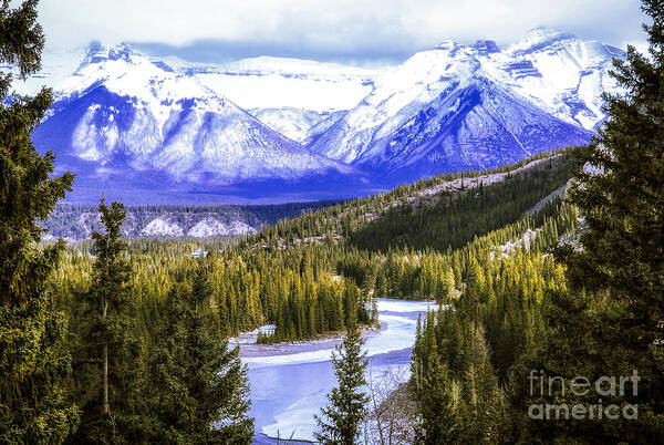 Mountains Art Print featuring the photograph Rocky Mountains landscape 2 by Elena Elisseeva