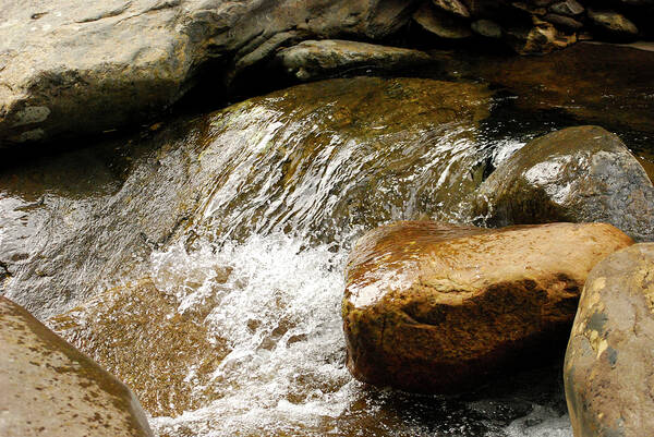 Clear Water Art Print featuring the photograph Rocky Waters by Christi Kraft