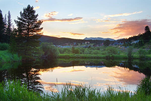Rollinsville Art Print featuring the photograph Rollinsville Colorado Sunset by James BO Insogna